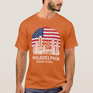 Philadelphia City Pennsylvania Flag family T-Shirt