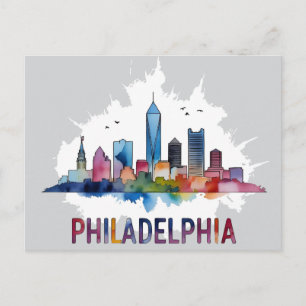 Philadelphia City Pennsylvania USA skyline Postcard