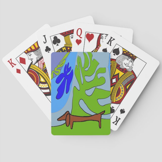 Philadelphia, Dachshund, Playing Cards (Back)