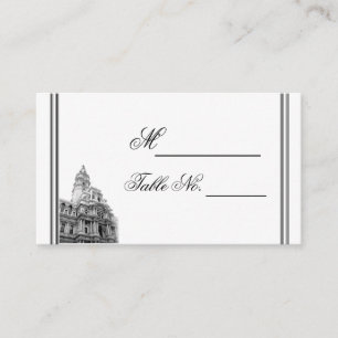 Philadelphia Destination Wedding Place Card