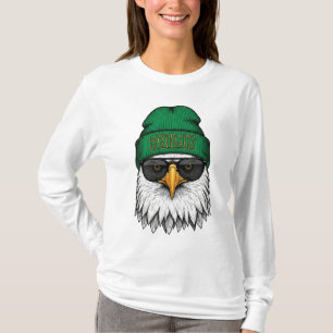 Philadelphia Eagle Cool Beanie Sunglasses T-Shirt 