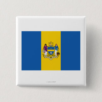 Philadelphia Flag 15 Cm Square Badge