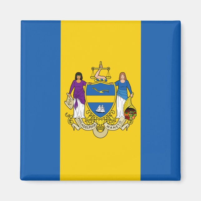 Philadelphia Flag Magnet (Front)