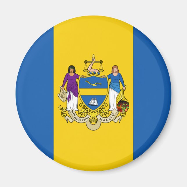 Philadelphia Flag Magnet (Front)
