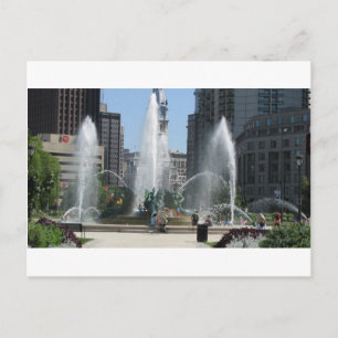Philadelphia Fountain View Postcard