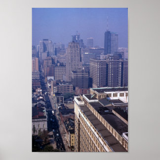 Philadelphia Historic Center City Ben Franklin Poster