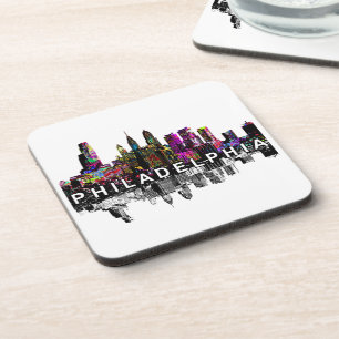 Philadelphia in graffiti  Beverage Coaster