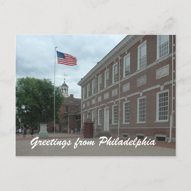 Philadelphia Independence Hall Postcard (Front)