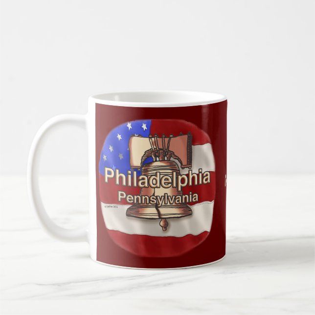 Philadelphia Liberty Bell Coffee Mug (Left)