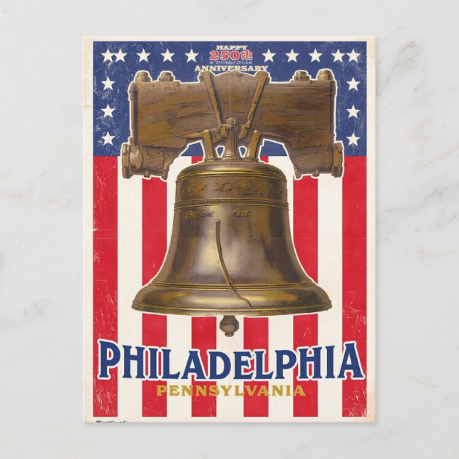 Philadelphia Liberty Bell Vintage Postcard (Front)