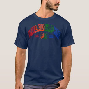 Philadelphia Old School 8 Bit Spectrum Colour Clas T-Shirt
