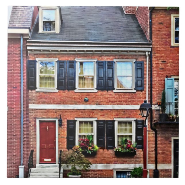 Philadelphia PA - Charming Philadelphia Street Tile (Front)