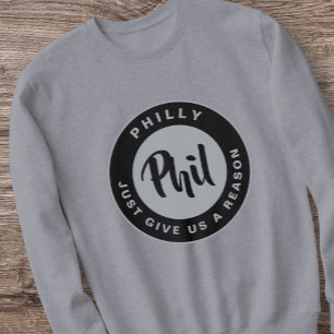 Philadelphia Passion City Vintage Retro Black Sweatshirt