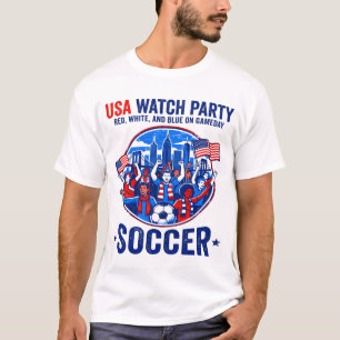 Philadelphia Patriotic Red White Blue Block Party T-Shirt