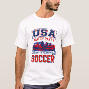 Philadelphia Patriotic Red White Blue Block Party T-Shirt