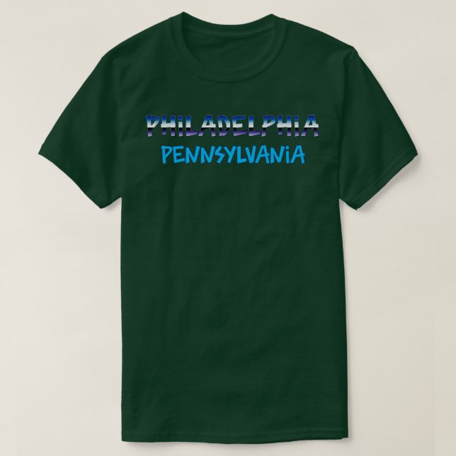 Philadelphia Pennsylvania  2 T-Shirt (Design Front)