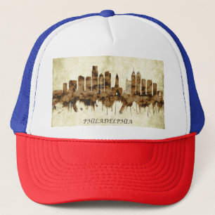 Philadelphia Pennsylvania Cityscape Trucker Hat