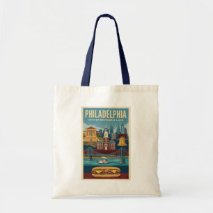 Philadelphia Pennsylvania Culture Illustration Art Tote Bag