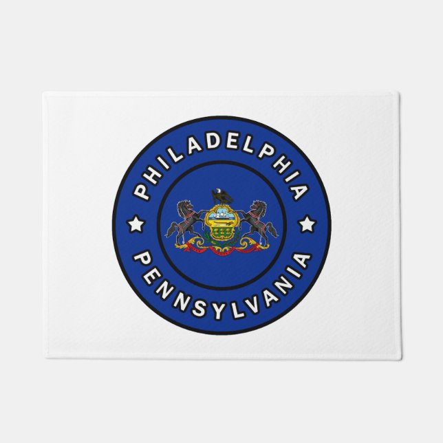 Philadelphia Pennsylvania Doormat (Front)