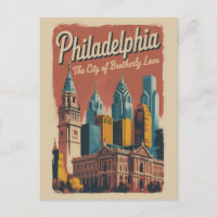 Philadelphia Pennsylvania Illustration Travel Art