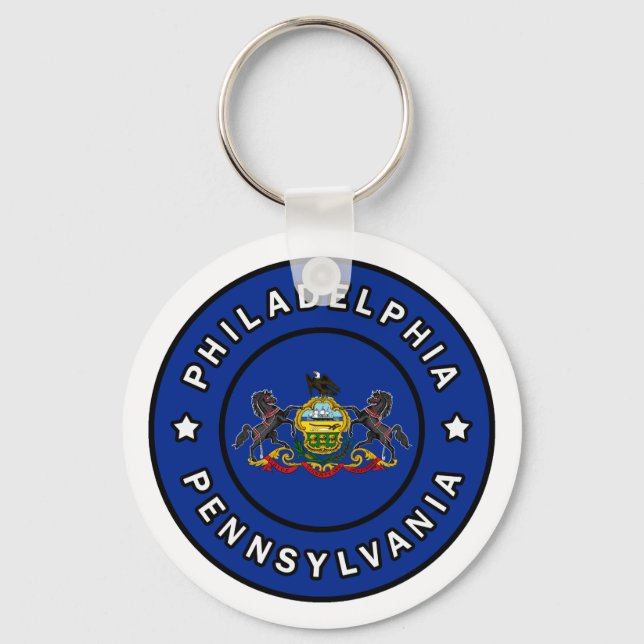Philadelphia Pennsylvania Key Ring (Front)