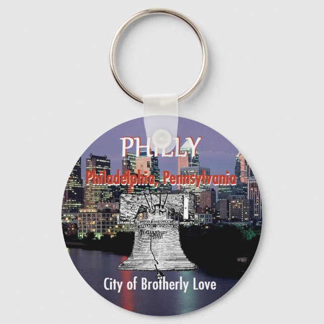Philadelphia Pennsylvania Keychain (Front)