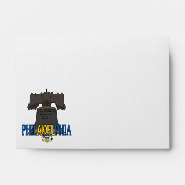 Philadelphia Pennsylvania Liberty Bell Envelope (Front)