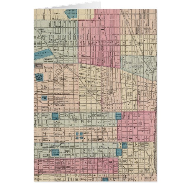 Philadelphia, Pennsylvania Map (Front)