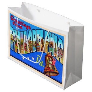 Philadelphia Pennsylvania PA Large Letter Postcard Gift Bag