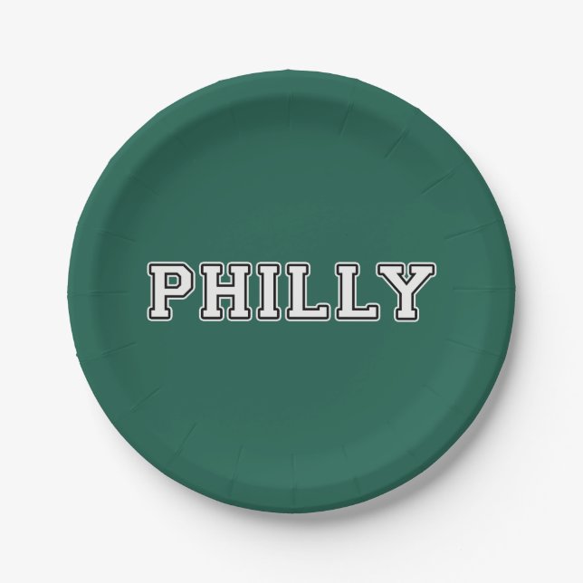 Philadelphia Pennsylvania Paper Plate (Front)