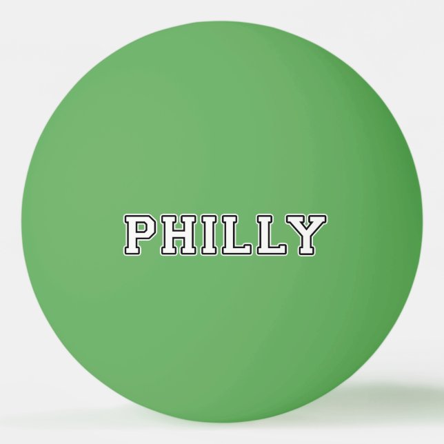Philadelphia Pennsylvania Ping Pong Ball (Front)