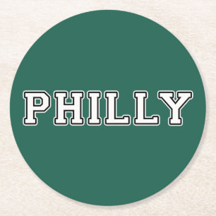 Philadelphia Pennsylvania Round Paper Coaster