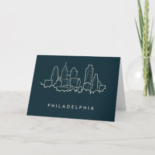 Philadelphia Pennsylvania Skyline Card
