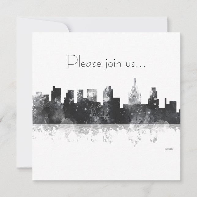 PHILADELPHIA PENNSYLVANIA SKYLINE - Invitation (Front)