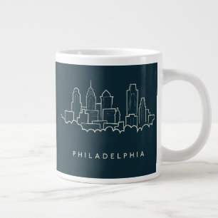 Philadelphia Pennsylvania Skyline Large Coffee Mug