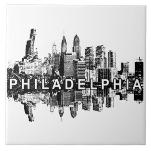 Philadelphia, Pennsylvania skyline Tile