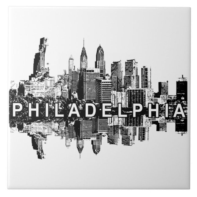 Philadelphia, Pennsylvania skyline Tile (Front)