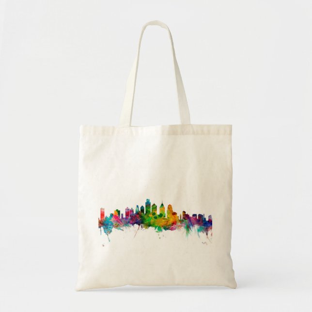 Philadelphia Pennsylvania Skyline Tote Bag (Front)