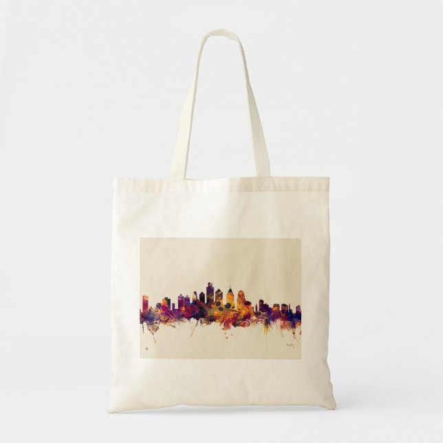 Philadelphia Pennsylvania Skyline Tote Bag (Front)