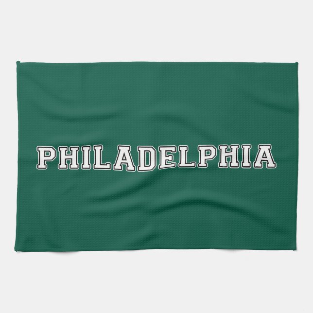 Philadelphia Pennsylvania Tea Towel (Horizontal)