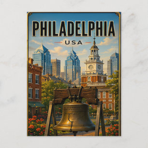 Philadelphia Pennsylvania Travel Gift Postcard