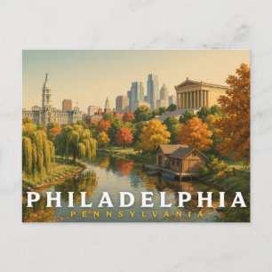 Philadelphia Pennsylvania Travel Postcard