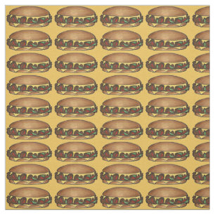 Philadelphia Philly PA Food Cheese Steak Sandwich Fabric