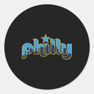 Philadelphia Philly - Throwback Design - Clic Classic Round Sticker