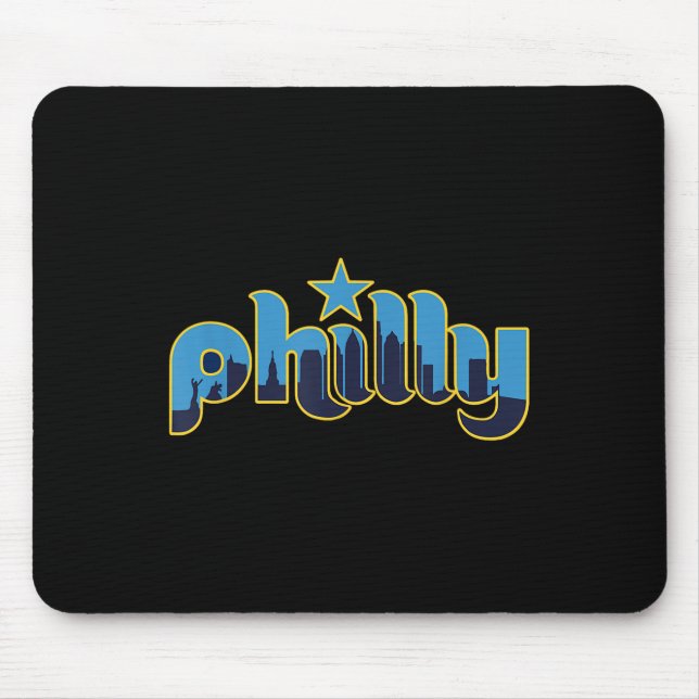 Philadelphia Philly - Throwback Design - Clic  Mouse Pad (Front)