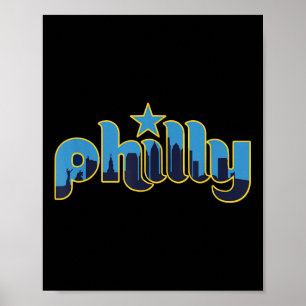 Philadelphia Philly - Throwback Design - Clic  Poster