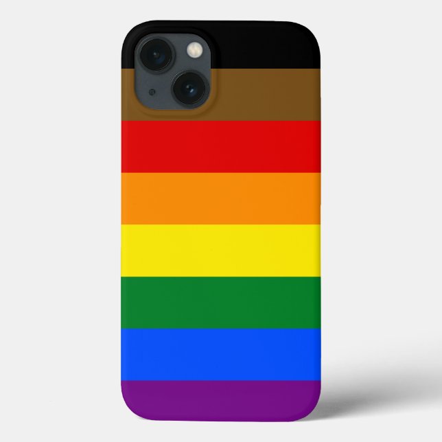 Philadelphia Pride Flag LGBTQ Case-Mate iPhone Case (Back)