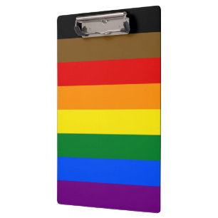Philadelphia Pride Flag LGBTQ Clipboard