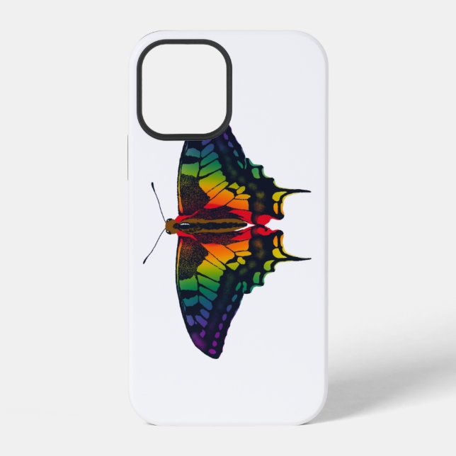 Philadelphia Rainbow Pride Flag Swallowtail iPhone Case (Back)