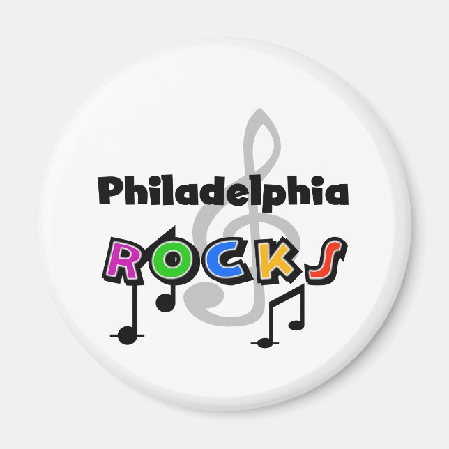 Philadelphia Rocks Magnet (Front)